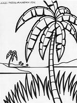 Palm Tree Coloring Pages For Kids  Home sketch template