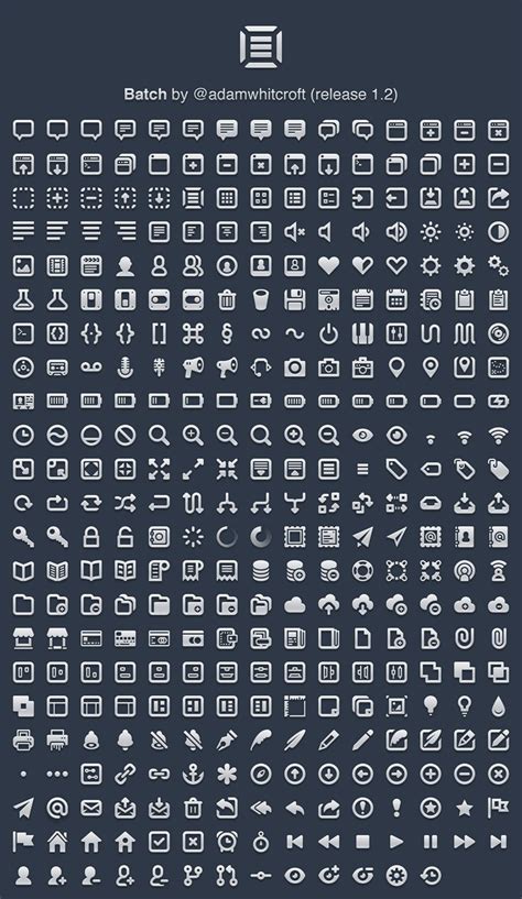 Batch Icon Set | Interface design, User interface design, Free web icons