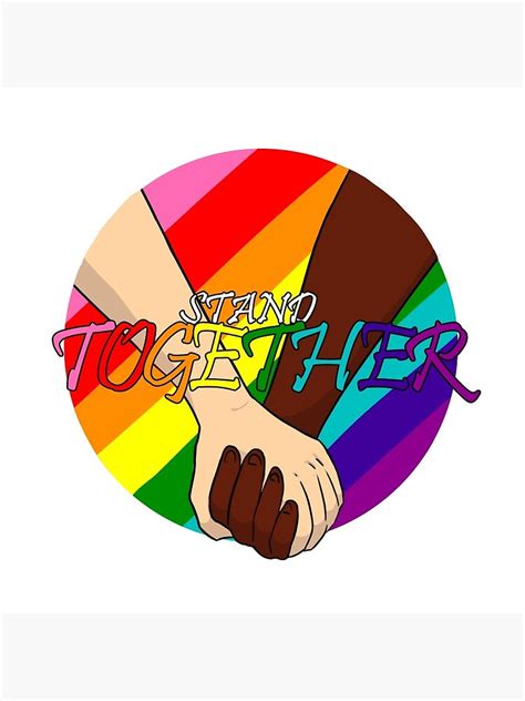 "Stand Together" Pin by Tiffkaboo | Redbubble