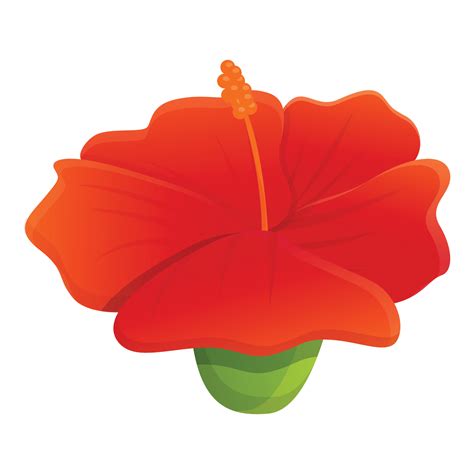 Exotic hibiscus icon, cartoon style 14360321 Vector Art at Vecteezy