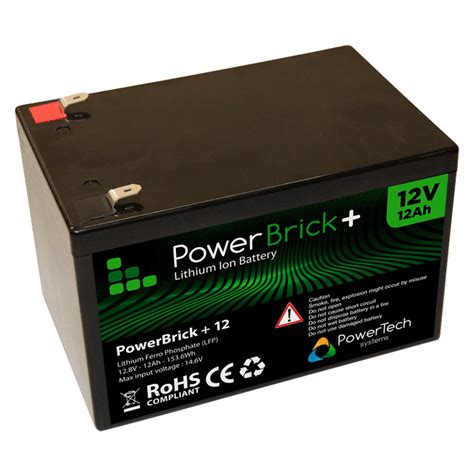 Lithium Ion battery 12V 12Ah - PowerBrick : High performance LiFe battery