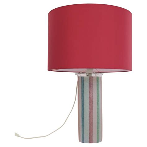 Mid century Italian Murano Glass Table Lamp For Sale at 1stDibs