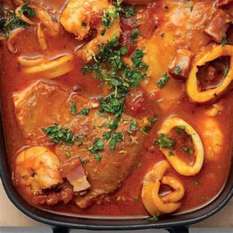 Slow-cooked Italian Fish Stew with Pancetta and Garlic Recipe