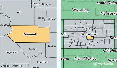 Map Of Fremont County Colorado | secretmuseum