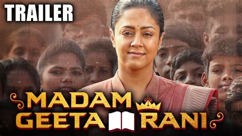 Madam Geeta Rani (Raatchasi) 2020 Official Trailer Hindi Dubbed | Jyothika, Hareesh Peradi - YouTube