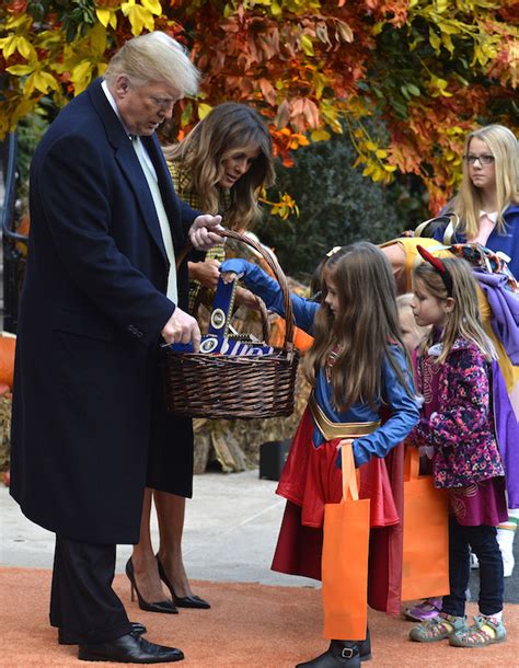 Melania And President Trump Look Festive For Halloween Celebration At ...