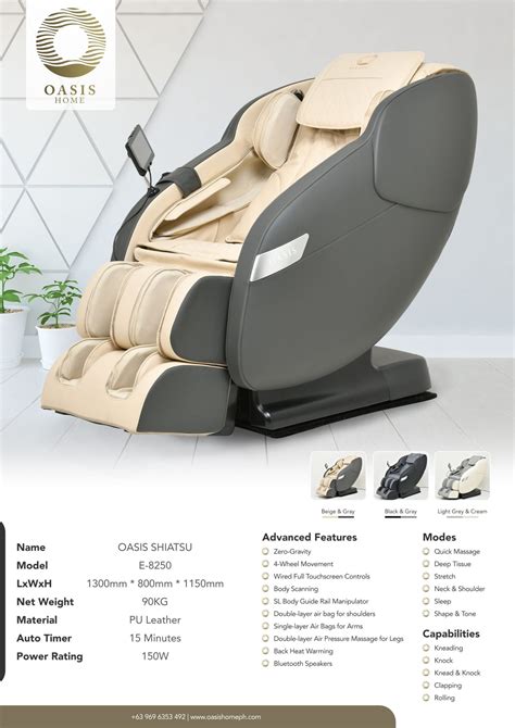 Oasis Shiatsu Massage Chair