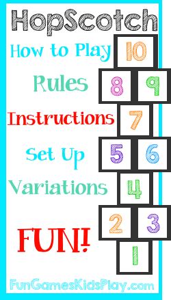 Hopscotch | Games to play with kids, Outdoor games for preschoolers, Hopscotch