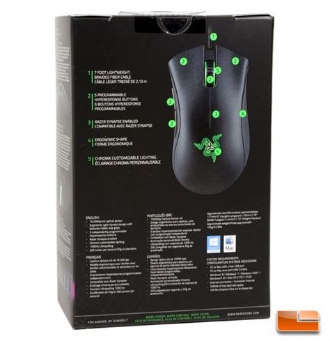 Razer DeathAdder Chroma Gaming Mouse Review - Legit Reviews