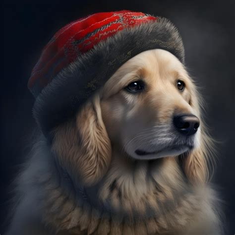 Premium Photo | Dog wearing a hat