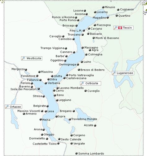 Lago Maggiore Mappa Turistica