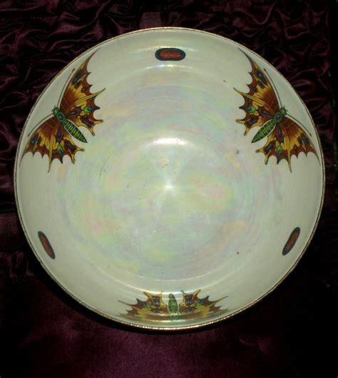 Crown Ducal Lustre ware Butterfly bowl. 1930/40s. | Crown ducal, Bowl ...