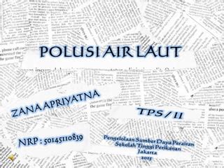 Presentasi Polusi Air Laut | PPT