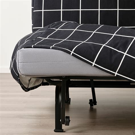 LYCKSELE HÅVET 2-seat sofa-bed Lillsele white/black | IKEA Latvija