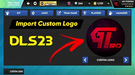 How To Import Custom Logo in DLS 23 - Dream League Soccer 2023 - YouTube