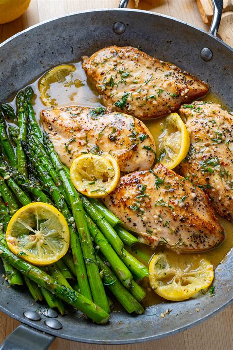 Lemon and Dill Butter Garlic Chicken and Asparagus - Closet Cooking