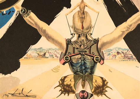 Salvador Dalí - Don Quixote Encountering His Paranoiac Giants For Sale ...