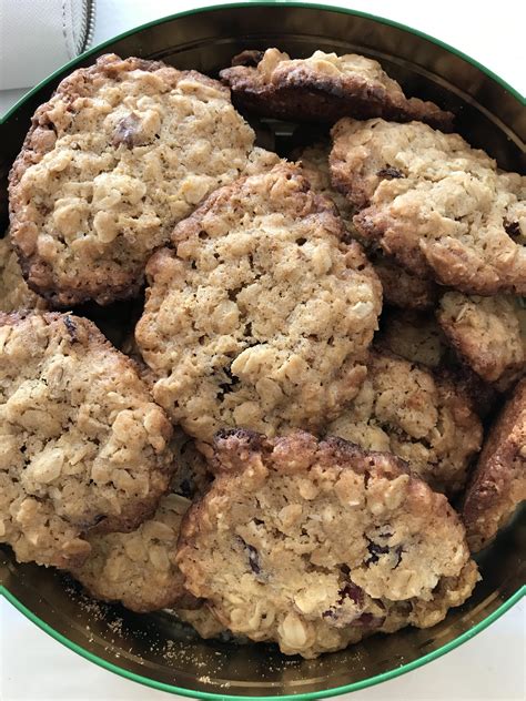 Flu-fighter oatmeal cookies, with lemon zest, ginger, nutmeg, cinnamon, cranberry & walnuts : r ...