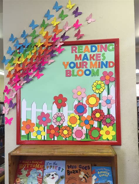 Garden theme classroom by mridula dongre on school | Library book displays, Art display kids