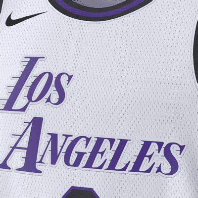 LeBron James Los Angeles Lakers City Edition Nike Dri-FIT NBA Swingman ...