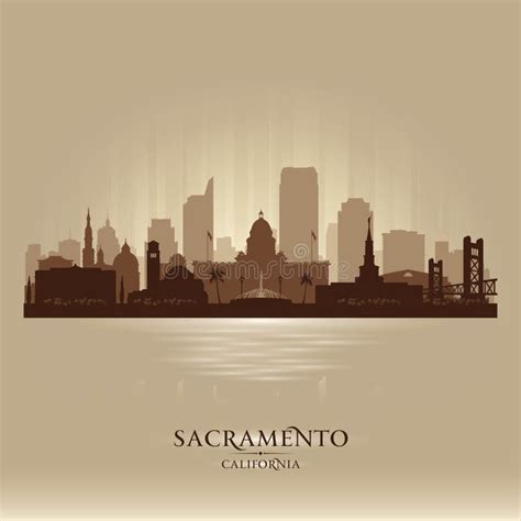 Sacramento Skyline Silhouette Stock Illustrations – 194 Sacramento ...