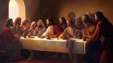 The Last Supper Of Jesus Background, The Lords Supper Picture ...