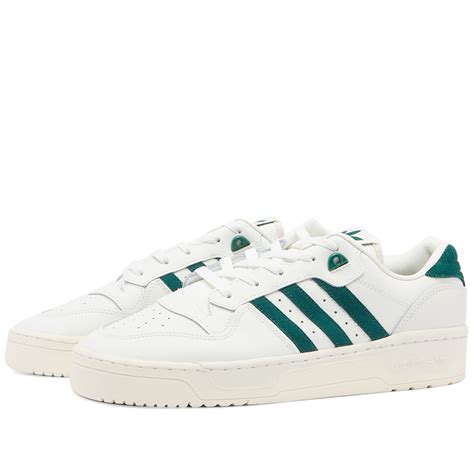 Adidas Rivalry Low White Tint & Team Dark Green | END.