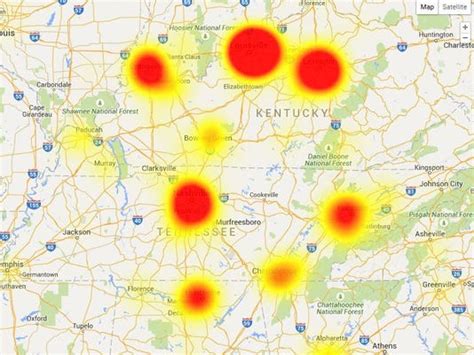 Cell Tower Outage Maps