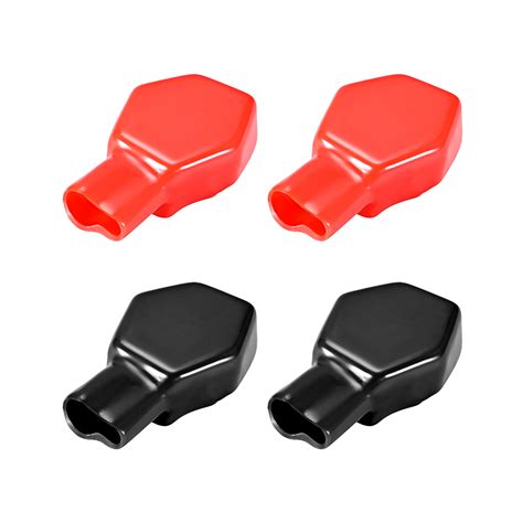 Electrical Battery Terminal Insulating Rubber Protector Cover Red Black ...