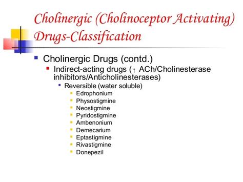 cholinergic drugs