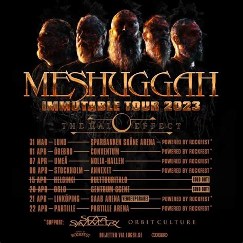 Event Meshuggah - 21/04/2023 - Linköping - Saab Arena - Sweden