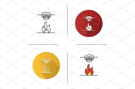 Smoke detector icon | Pre-Designed Vector Graphics ~ Creative Market