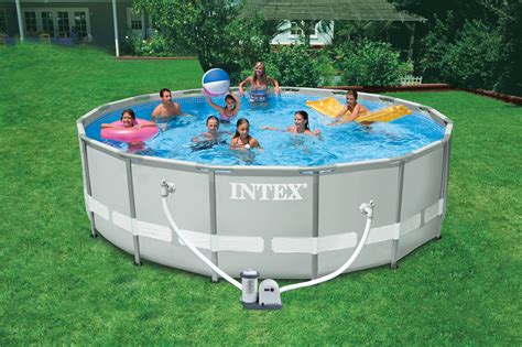 Intex 16' x 48" Ultra Frame Pool Set (w/ 1,500 gph Filter Pump, Ladder, Ground Cloth, Cover, DVD ...