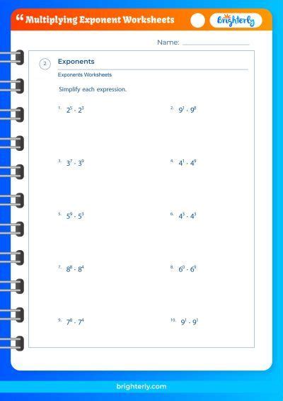 A Short Guide To Using Multiplying Exponent Worksheets [PDFs] Brighterly.com