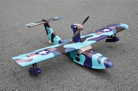 T&B 1055mm SeaGull RC SeaPlane KIT (Blue Camo) No Electronics