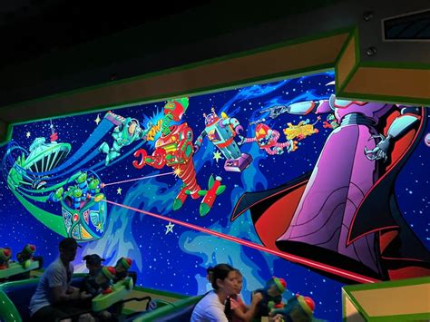 PHOTOS: Buzz Lightyear's Space Ranger Spin Load Mural Updated, Now Includes Space Mountain - WDW ...