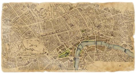 Wellingtons Travel - Hand-drawn, Old Fashioned London Map