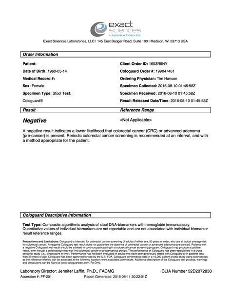 Cologuard® – Colon Cancer Screening – MountainGen Biotechnology Inc.