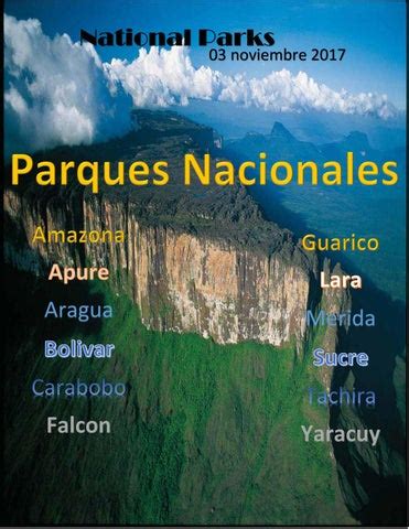 Parques Nacionales de Venezuela by alexis - Issuu