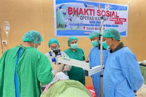 Klinik mata utama Maluku operasi mata katarak bagi warga Masohi - ANTARA News Ambon, Maluku