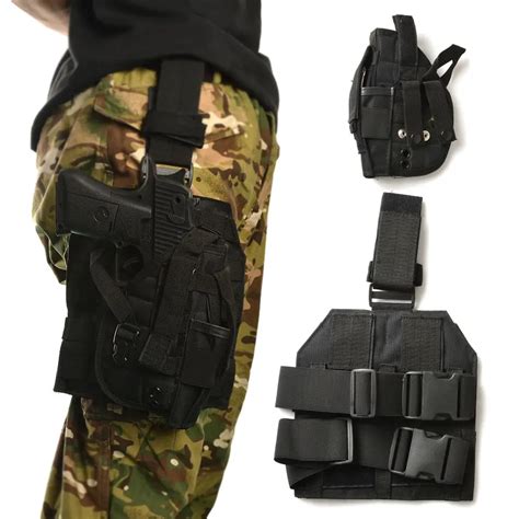 Molle Drop Leg Platform Pistol Holster Outdoor Tactical Drop Leg Platform Panel Hunting Gun ...