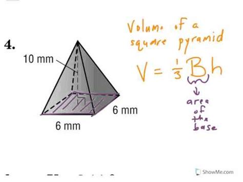 Volume of a Square Pyramid - YouTube