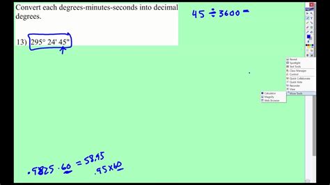 Degrees Minutes Seconds - YouTube