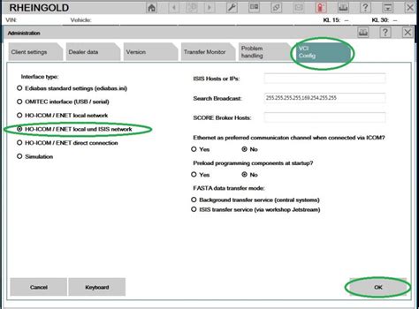 How to configure BMW ICOM Rheingold on ENET cable-OBD365.com