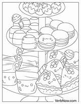 Free DESSERTS Coloring Pages & Book For Download Printable PDF  VerbNow sketch template