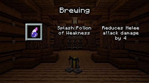 How to make a Splash Potion of Weakness in Minecraft?