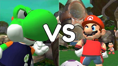 Super Mario Strikers - Yoshi vs Mario - GameCube Gameplay (720p60fps ...