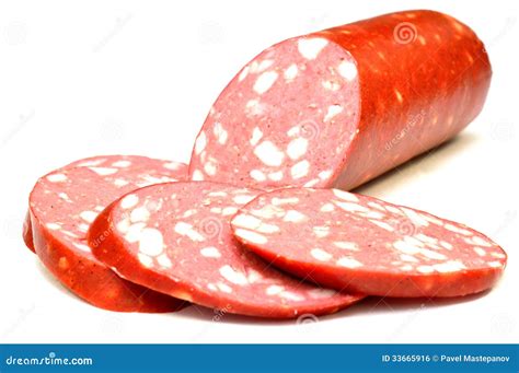 Cervelat, Smoked Sausage Royalty Free Stock Image - Image: 33665916