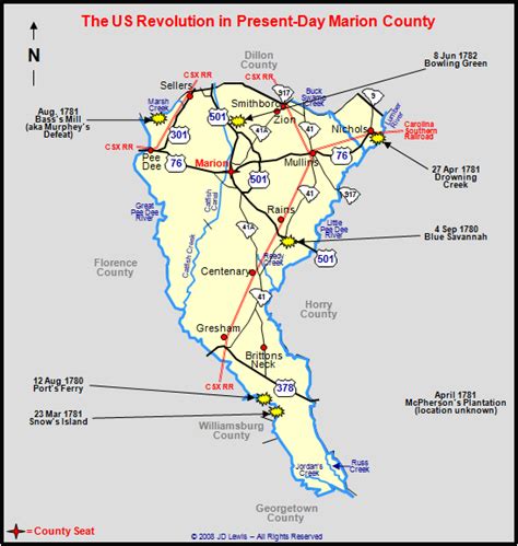 South Carolina in the American Revolution - Engagements in Marion County