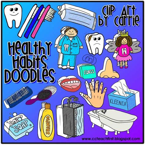 Healthy Habits For Kids Clipart Mail